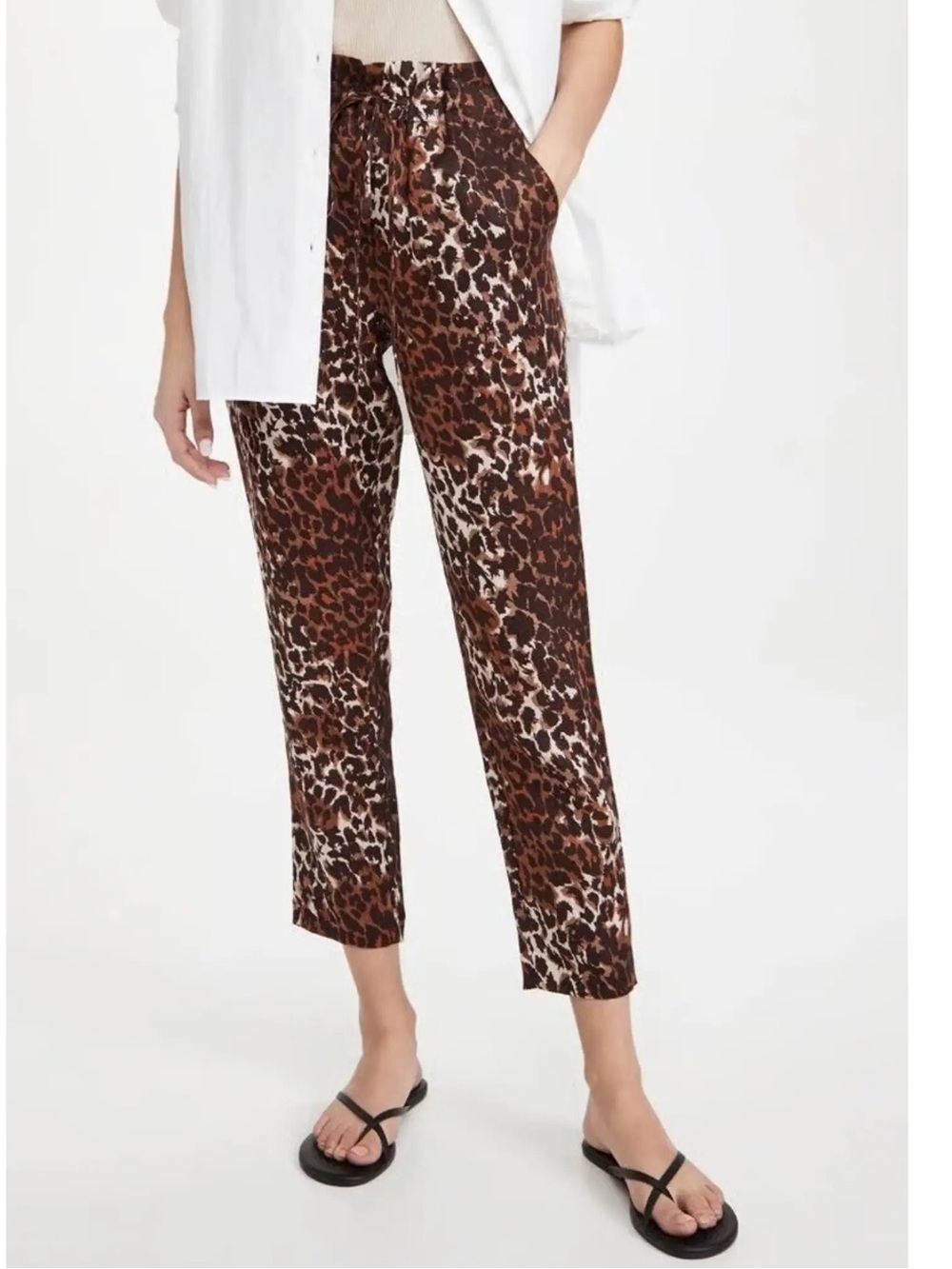 Veronica Beard Linen Oksana Pant